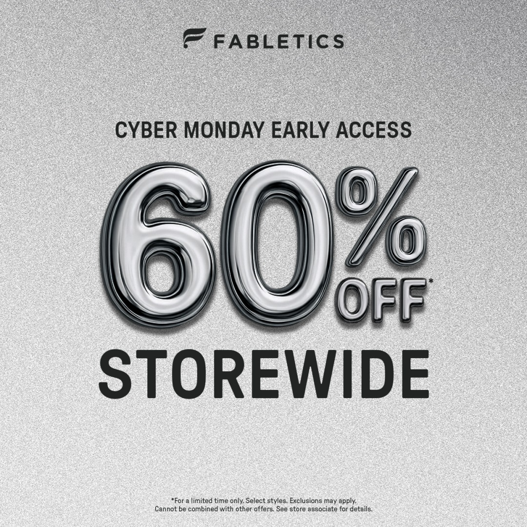 FABLETICS CYBER MONDAY EARLY ACCESS SALE icon