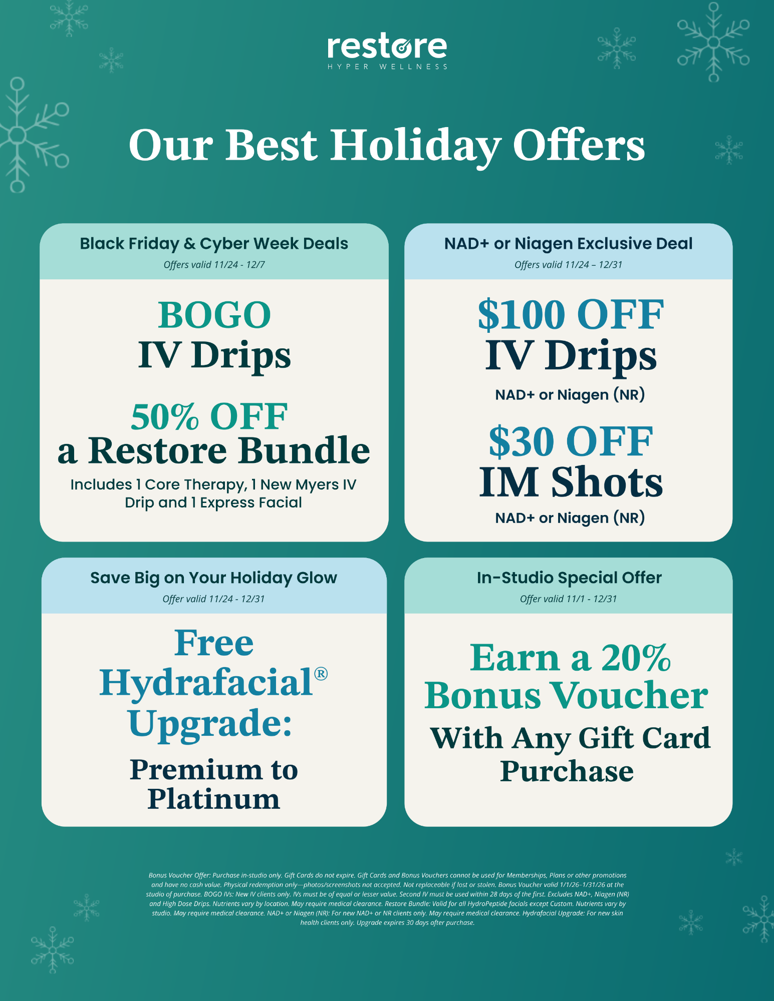 Holiday Offers – Restore Hyper Wellness icon