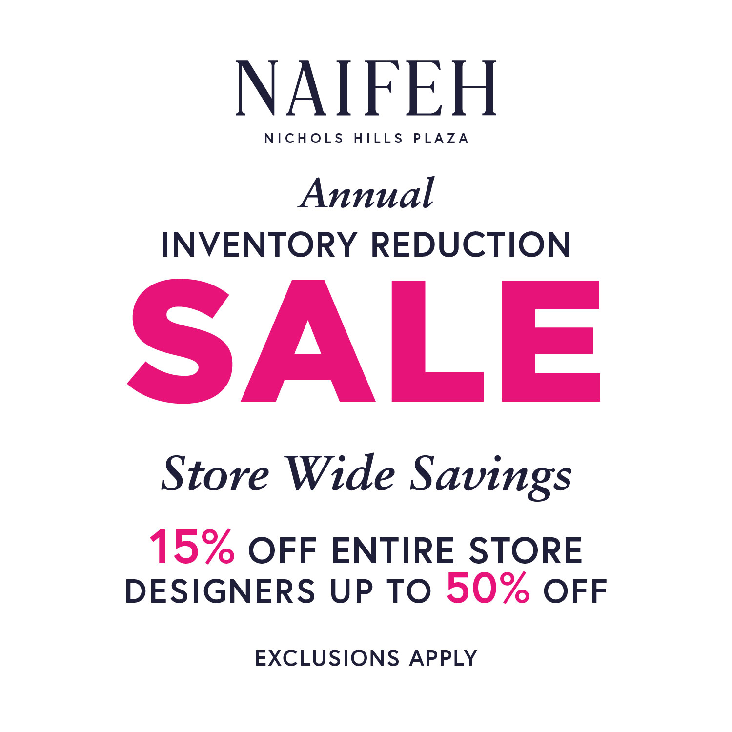 Annual Inventory Reduction Sale icon