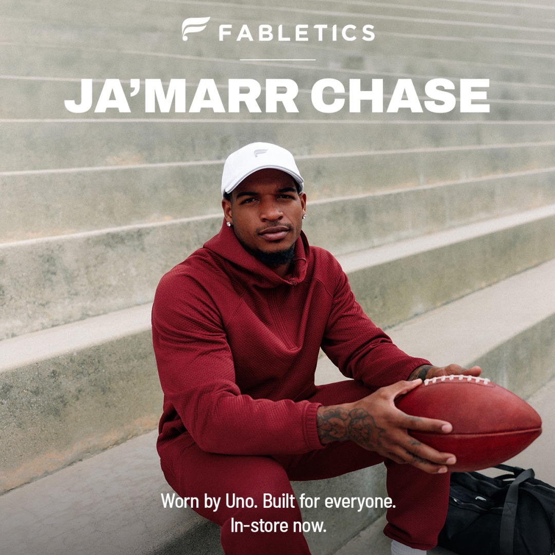 Ja’Marr Chase Is Back with Fabletics icon