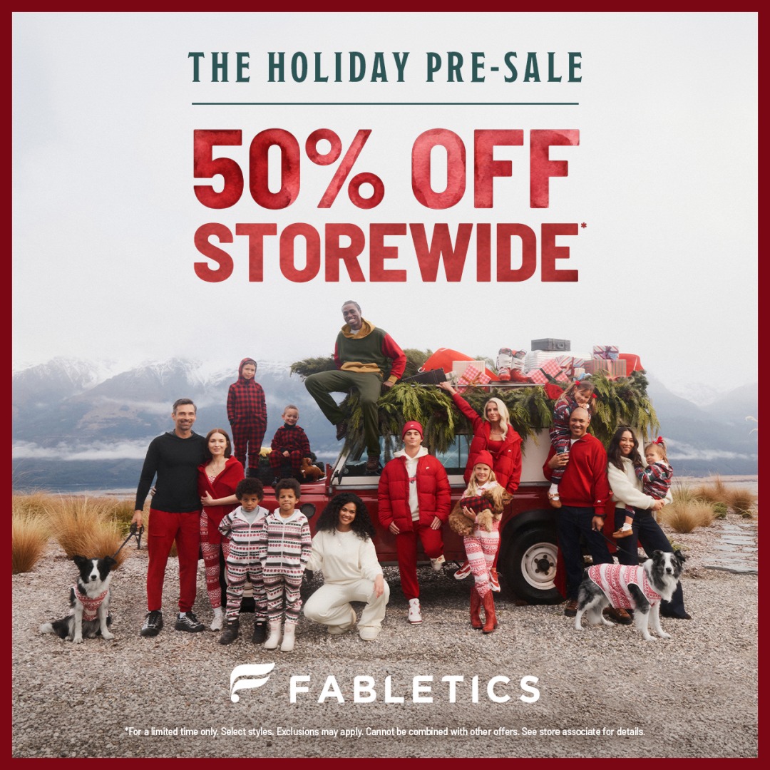 Fabletics Holiday Pre-Sale: 50% Off Storewide